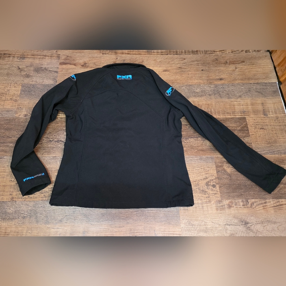 FXR Womens Black/Blue Mountain Soft Shell Jacket Breathable Size 10 - Picture 5 of 6
